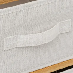 Meuble Salle De Bain|Rangement D'Entrée|5 Five Simply Smart Meuble rangement paniers 6 niveaux (66 x H78.5 cm) Tidy box Ecru