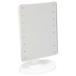 Accessoire Salle De Bain|5 Five Simply Smart Miroir de salle de bain sur pied lumineux LED (H26 cm) Star Blanc