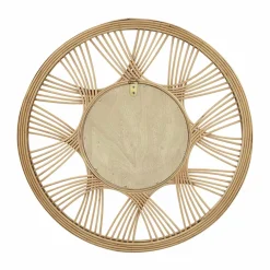 Miroir|EMINZA Miroir mural rotin rond (D45 cm) Honiara Naturel