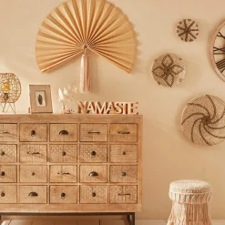 Objet Déco|ATMOSPHERA Mot à poser en bois "Namaste" Naturel