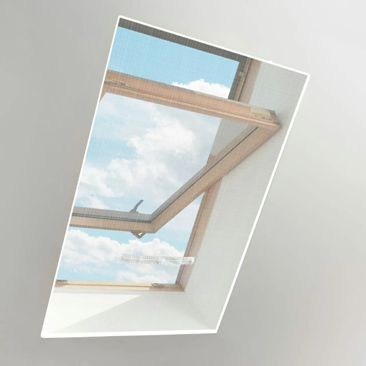 Moustiquaire|LUANCE Moustiquaire pour fenêtre de toit amovible et ajustable (130 x 150 cm) Blanc