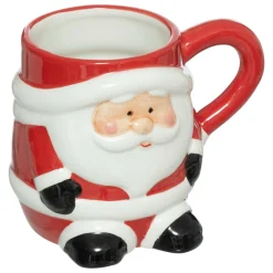 Vaisselle De Noël|FEERIC LIGHTS Mug de Noël Petit Papa Noël Rouge