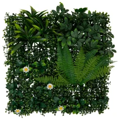 Toile, Cadre, Déco Murale|Plante Artificielle|Atmosphera, cru017dateur d'intu017drieur Mur végétal carré (50 x 50 cm) Jungle Vert