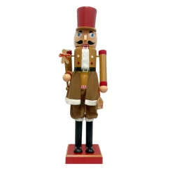 Personnage, Objet Grand Format|Père Noël, Animaux Et Personnage|EMINZA Musicien Casse-noisette (H154 cm) musical et animé Cookie Marron