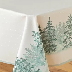 Nappe Et Chemin De Table|douceur d'intu017drieur Nappe de Noël rectangulaire (150 x 300 cm) Christmas Ecru