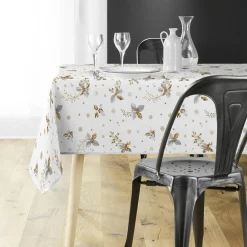 Nappe Et Chemin De Table|Douceur d interieur Nappe de Noël rectangulaire (150 x 300 cm) Guido Blanc