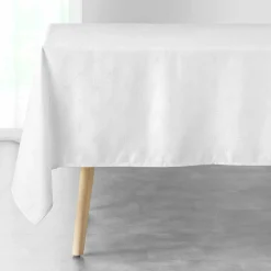 Nappe Et Chemin De Table|DOUCEUR D'INTERIEUR Nappe de Noël rectangulaire (140 x 240 cm) Etoiles Blanc