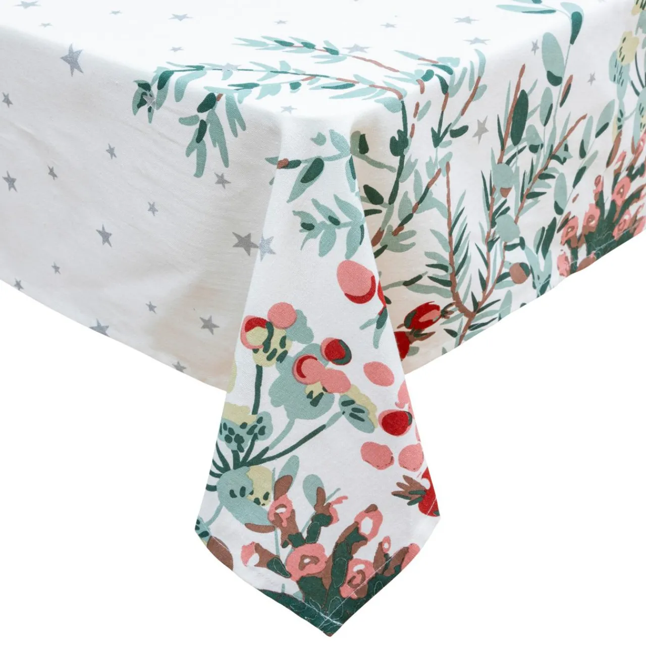 Nappe Et Chemin De Table|JJA Nappe de Noël rectangulaire (360 x 140 cm) Noël Nature Blanc