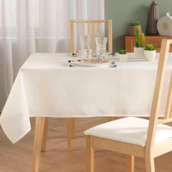 Nappe De Table|douceur d'intu017drieur Nappe rectangulaire (150 x 250 cm) Stella he Blanc