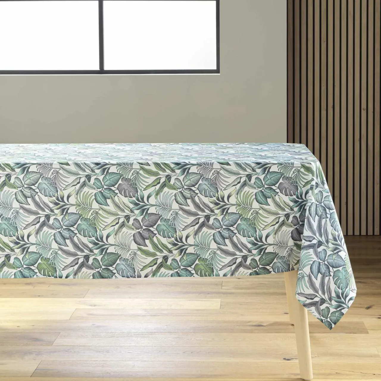 Nappe De Table|douceur d'intu017drieur Nappe rectangulaire anti tache (145 x 240 cm) Stylis e Vert