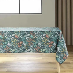 Nappe De Table|douceur d'intu017drieur Nappe rectangulaire anti tache (145 x 240 cm) Stylis e Bleu
