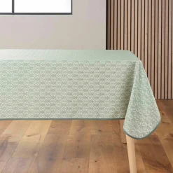 Nappe De Table|douceur d'intu017drieur Nappe rectangulaire anti tache (145 x 240 cm) Piana Vert sauge
