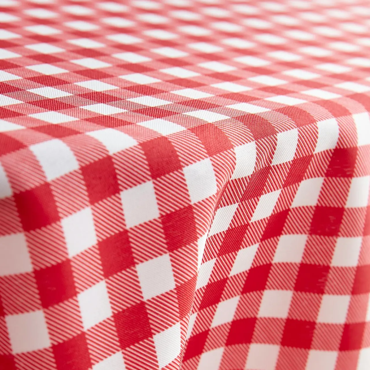 Nappe De Table|EMINZA Nappe rectangulaire anti tache (140 x 300 cm) Elise Vichy Rouge Vichy-rouge