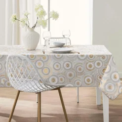 Nappe De Table|douceur d'intu017drieur Nappe rectangulaire antitache (145 x 240 cm) Eclipse he Blanc