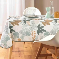 Nappe De Table|douceur d'intu017drieur Nappe rectangulaire antitache (150 x 240 cm) Fidji e Vert