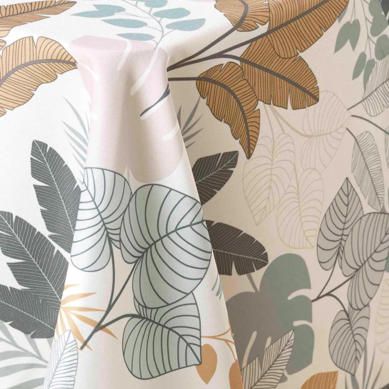 Nappe De Table|douceur d'intu017drieur Nappe rectangulaire antitache (150 x 240 cm) Fidji e Vert