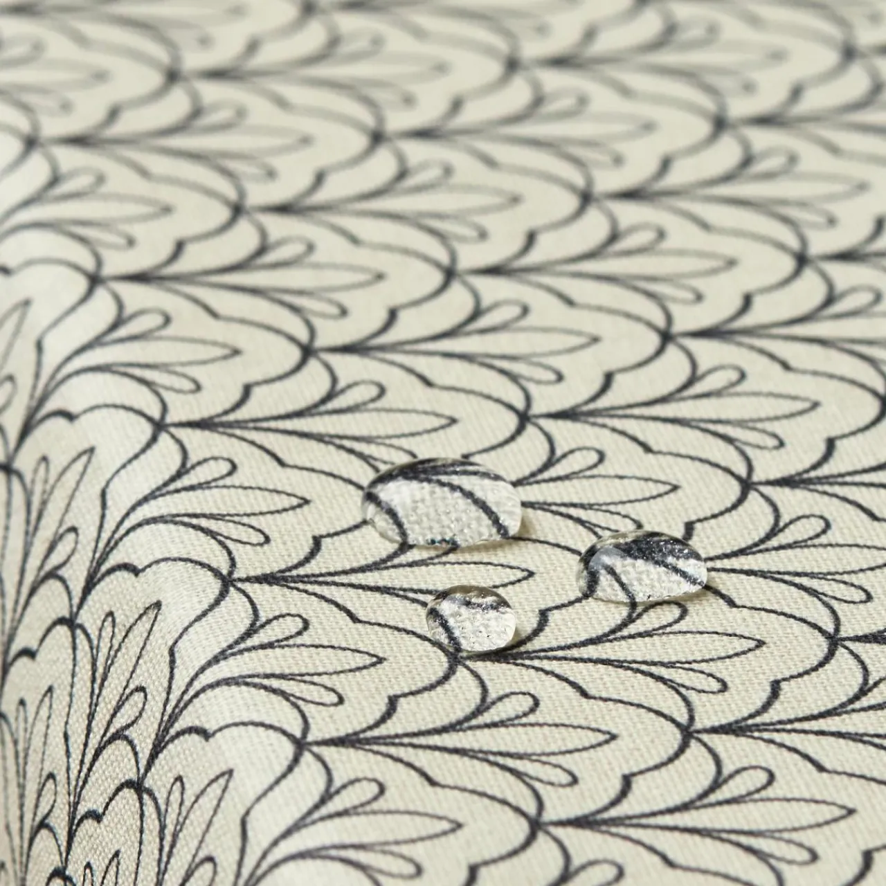 Nappe De Table|EMINZA Nappe rectangulaire coton enduit (150 x 250 cm) Clara e Gris