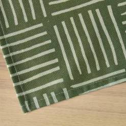 Nappe De Table|EMINZA Nappe rectangulaire coton enduit (150 x 250 cm) Paolo e Vert