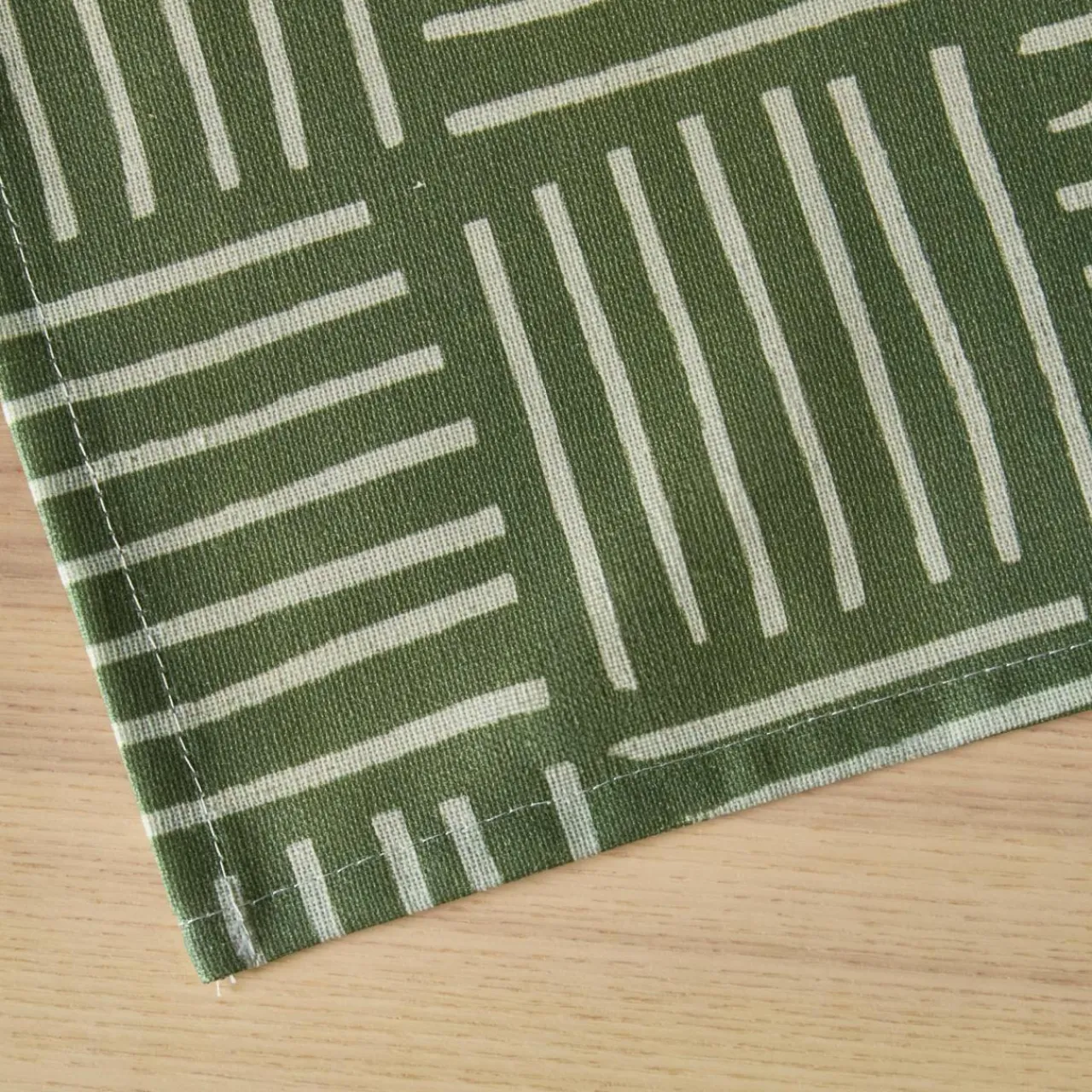 Nappe De Table|EMINZA Nappe rectangulaire coton enduit (150 x 250 cm) Paolo e Vert