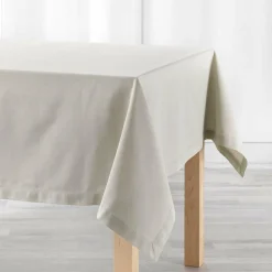 Nappe De Table|DOUCEUR D'INTERIEUR Nappe rectangulaire coton (140 x 240 cm) Charline Beige