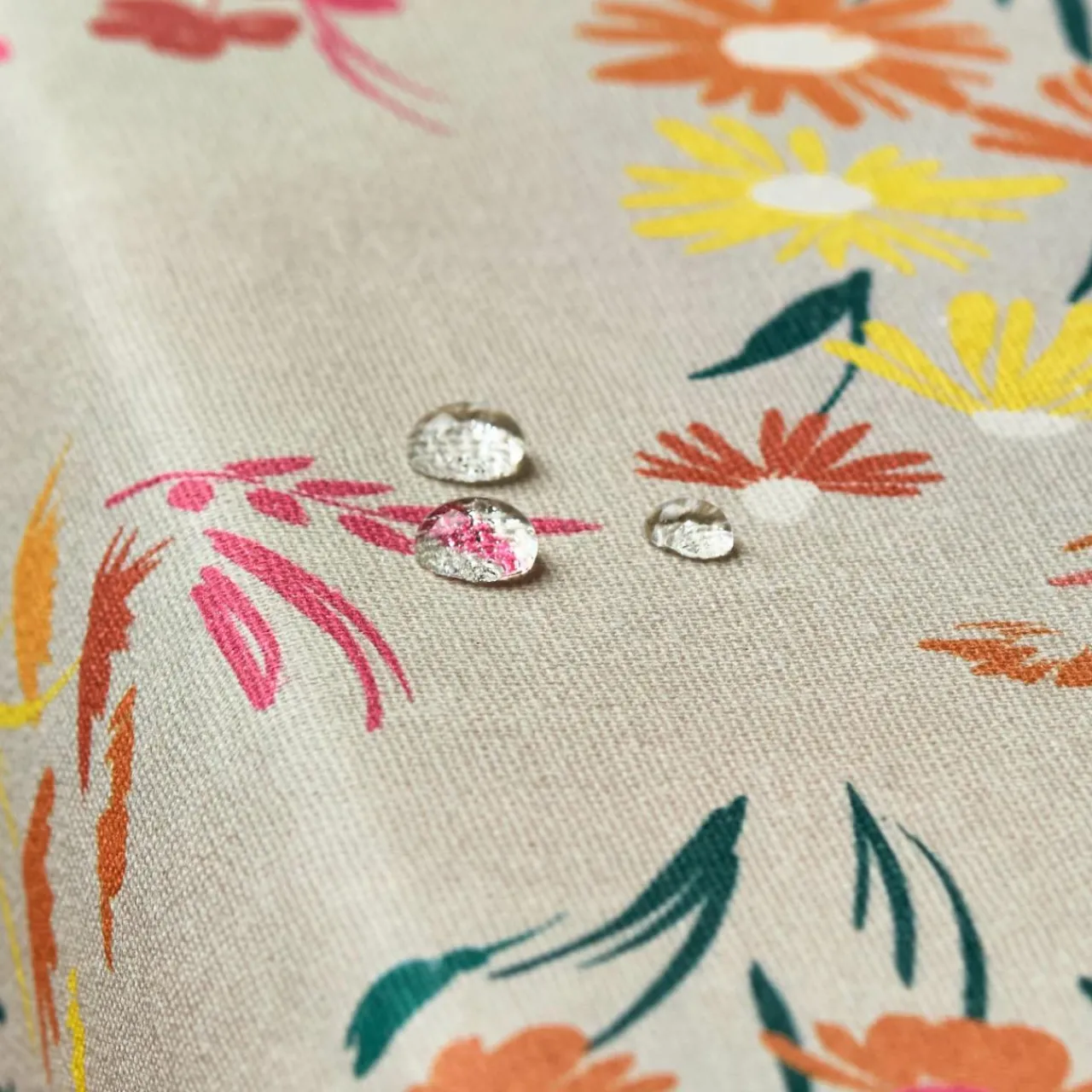 Nappe De Table|EMINZA Nappe rectangulaire coton enduit (150 x 250 cm) Juliette Beige