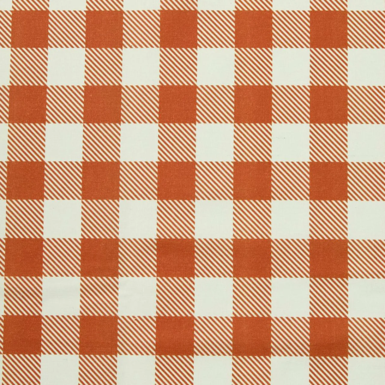 Nappe De Table|EMINZA Nappe rectangulaire coton enduit (150 x 350 cm) Vichy Terracotta