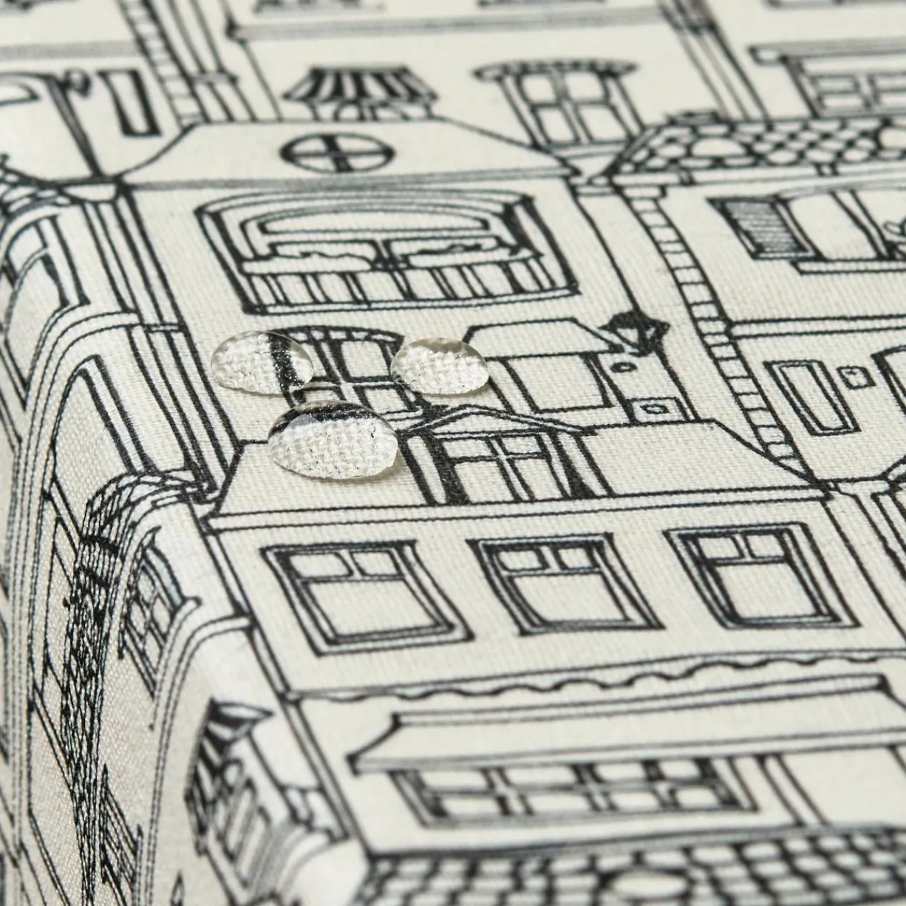 Nappe De Table|EMINZA Nappe rectangulaire coton enduit (150 x 350 cm) Home e Gris