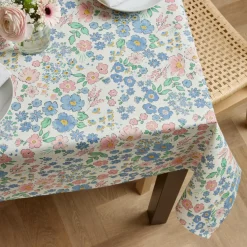 Nappe De Table|EMINZA Nappe rectangulaire coton enduit (150 x 350 cm) Corolle Multicolore
