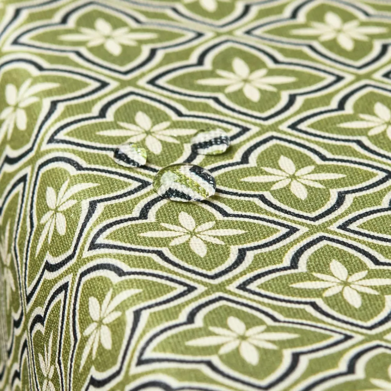 Nappe De Table|EMINZA Nappe rectangulaire coton enduit (150 x 350 cm) Gloria e Vert