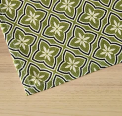 Nappe De Table|EMINZA Nappe rectangulaire coton enduit (150 x 350 cm) Gloria e Vert