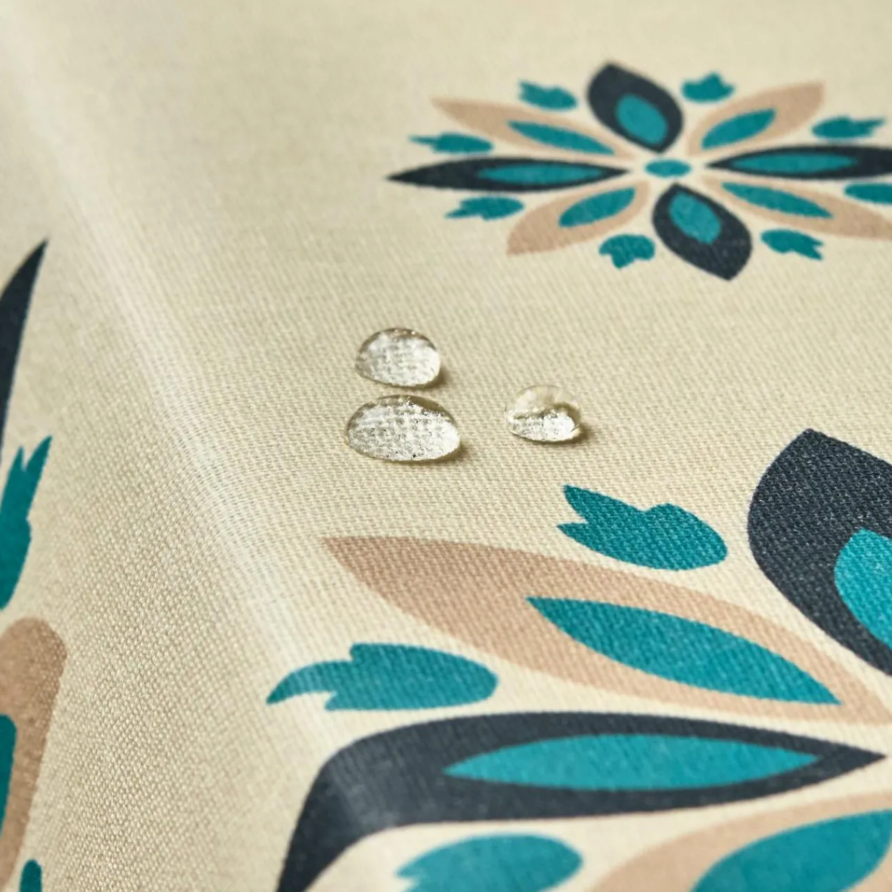 Nappe De Table|EMINZA Nappe rectangulaire coton enduit (150 x 250 cm) Porto Multicolore