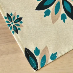 Nappe De Table|EMINZA Nappe rectangulaire coton enduit (150 x 250 cm) Porto Multicolore