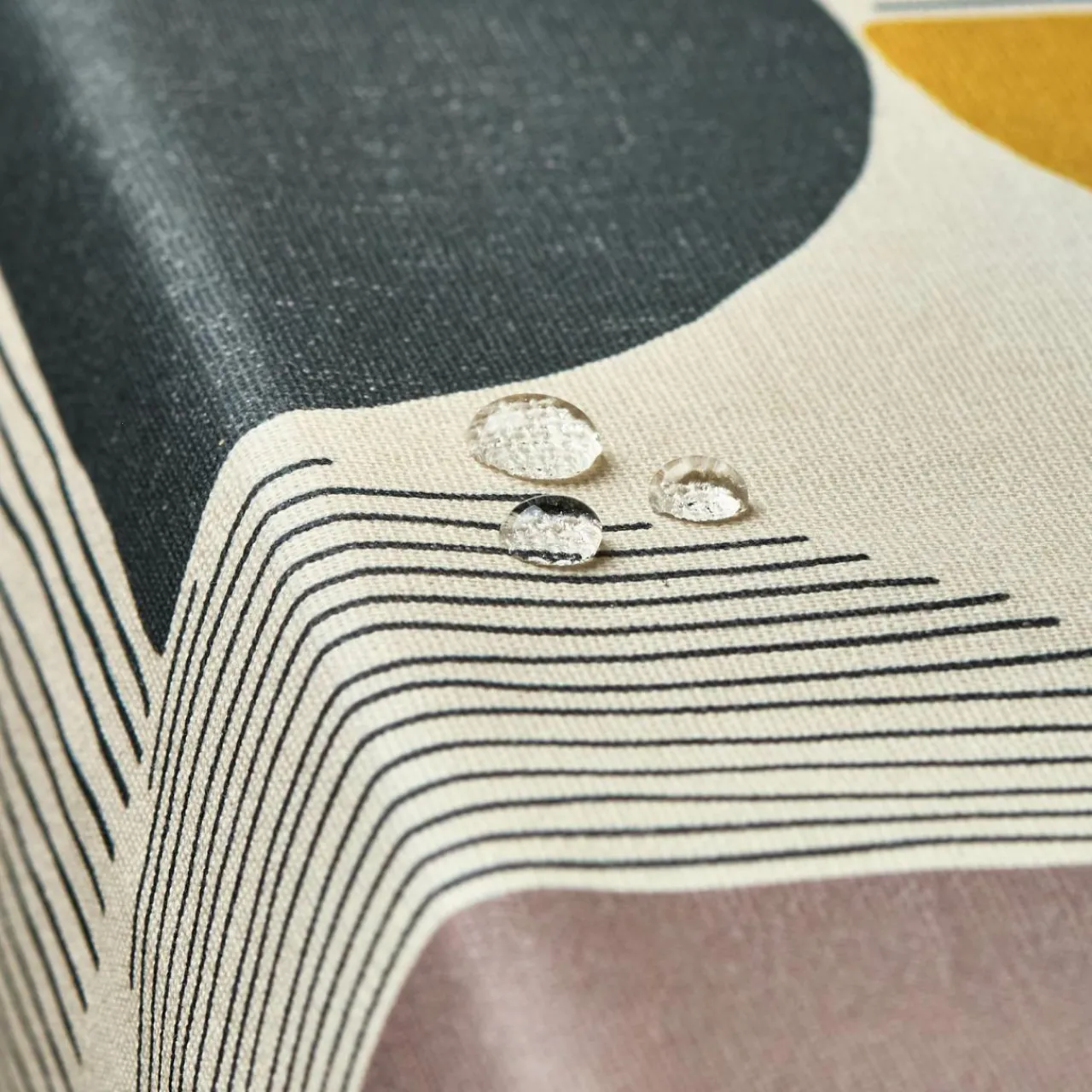 Nappe De Table|EMINZA Nappe rectangulaire coton enduit (150 x 350 cm) Harlem Multicolore