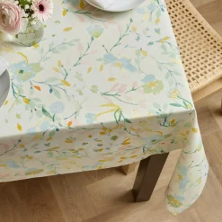 Nappe De Table|EMINZA Nappe rectangulaire coton enduit (150 x 350 cm) Ornella Multicolore