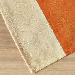 Nappe De Table|EMINZA Nappe rectangulaire coton enduit (150 x 250 cm) Clementine Orange