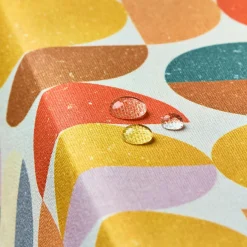 Nappe De Table|EMINZA Nappe rectangulaire coton enduit (150 x 250 cm) Brooklyn Multicolore