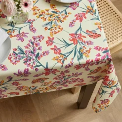 Nappe De Table|EMINZA Nappe rectangulaire coton enduit (150 x 250 cm) Margot Multicolore