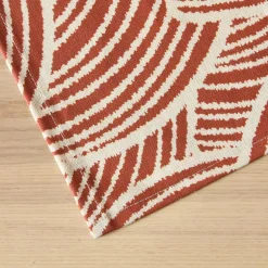 Nappe De Table|EMINZA Nappe rectangulaire coton enduit (150 x 350 cm) Sarah Terracotta