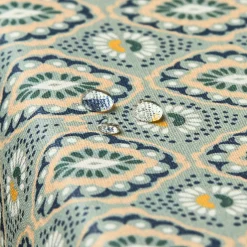 Nappe De Table|EMINZA Nappe rectangulaire coton enduit (150 x 350 cm) Palerme e Vert