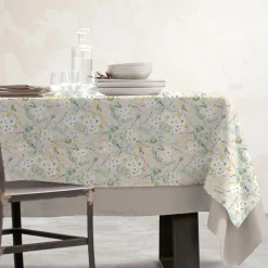 Nappe De Table|EMINZA Nappe rectangulaire coton enduit (150 x 250 cm) Ornella Multicolore