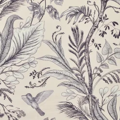 Nappe De Table|EMINZA Nappe rectangulaire coton enduit (150 x 250 cm) Colibri e Gris