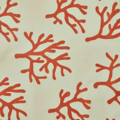 Nappe De Table|EMINZA Nappe rectangulaire coton enduit (150 x 350 cm) Moorea Corail Orange