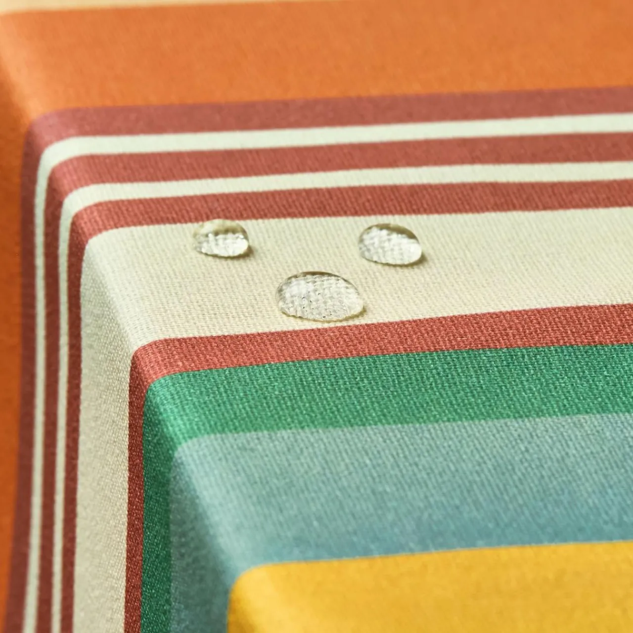 Nappe De Table|EMINZA Nappe rectangulaire coton enduit (150 x 250 cm) Ajaccio Multicolore