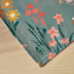 Nappe De Table|EMINZA Nappe rectangulaire coton enduit (150 x 350 cm) Juliette Vert Eucalyptus