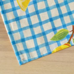 Nappe De Table|EMINZA Nappe rectangulaire coton enduit (150 x 350 cm) Menton e Bleu