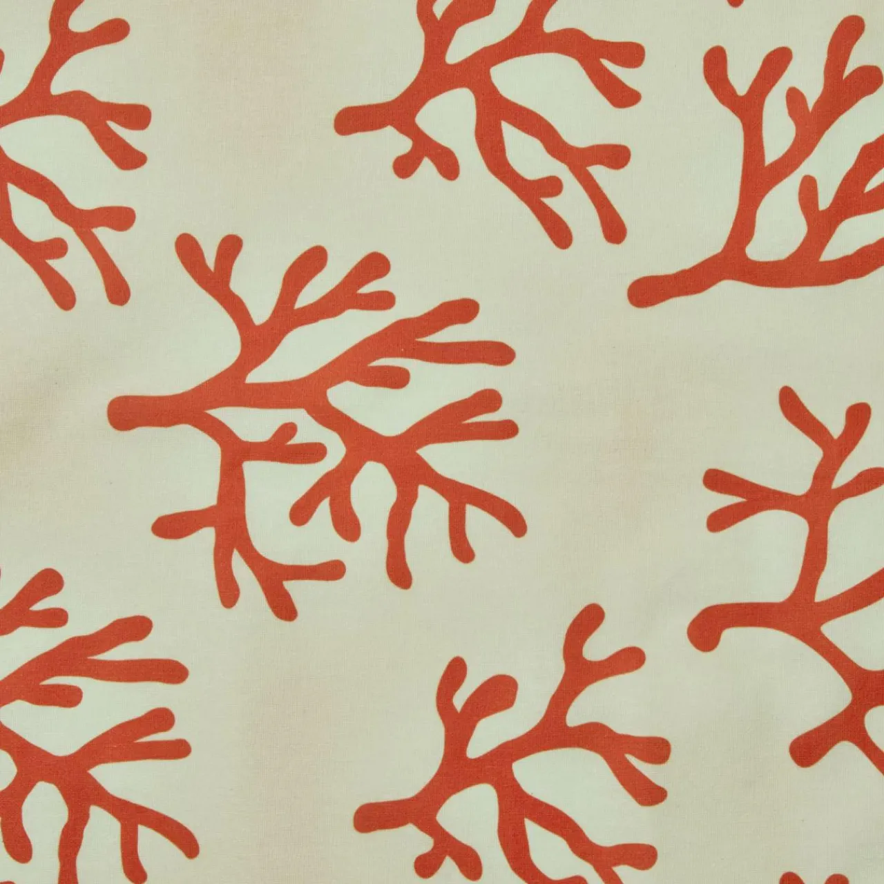 Nappe De Table|EMINZA Nappe rectangulaire coton enduit (150 x 250 cm) Moorea Corail Orange