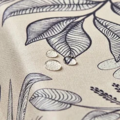 Nappe De Table|EMINZA Nappe rectangulaire coton enduit (150 x 350 cm) Colibri e Gris