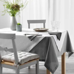 Nappe De Table|DOUCEUR D'INTERIEUR Nappe rectangulaire coton (140 x 240 cm) Charline he Blanc