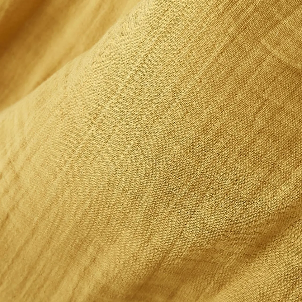 Nappe De Table|EMINZA Nappe rectangulaire gaze de coton (150 x 350 cm) Gaïa Jaune safran