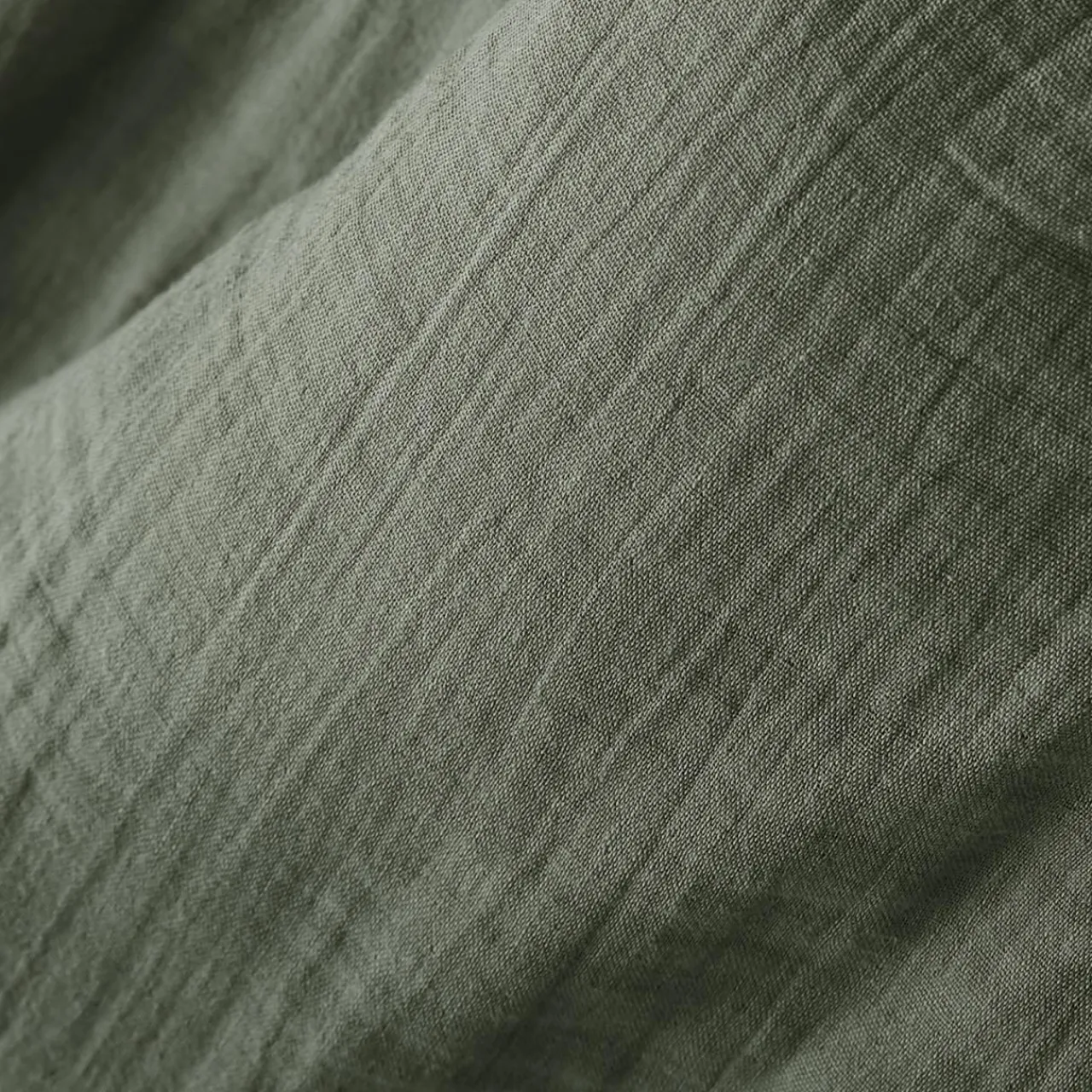 Nappe De Table|EMINZA Nappe rectangulaire gaze de coton (150 x 350 cm) Gaïa Vert romarin